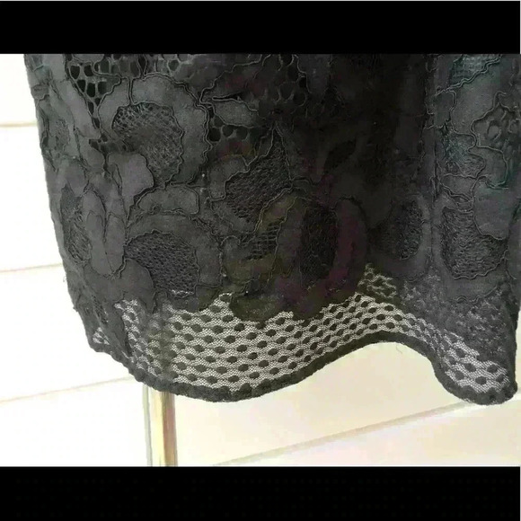 Diane Von Furstenberg Leighton Black Lace Dress Size 8 - Picture 6 of 8